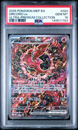 2025 Pokemon MEP EN Black Star Promo Oricorio EX #024 PSA 10 GEM MINT - Image 1