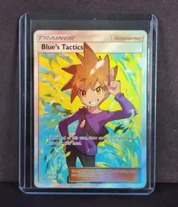 Trainer Blue's Tactics (Full Art) 231/236 Unified Minds Holo *NEAR MINT* Pokemon - Image 1