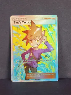 Trainer Blue's Tactics (Full Art) 231/236 Unified Minds Holo *NEAR MINT* Pokemon - Image 2