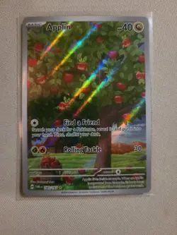 Applin 185/167 Illustration Rare Sv06: Twilight Masquerade Pokemon TCG - Image 3