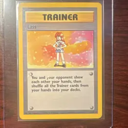 Pokemon Lass Trainer 75/102 Base Set Rare Regular English Card - Image 1