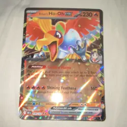 POKEMON ETHAN'S HO-OH EX 039/182 SV10 DESTINED RIVALS RARE HOLO 230HP - Image 1