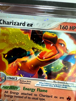 SWIRL !!! CGC 7 CHARIZARD EX 105 FIRE RED LEAF GREEN POKEMON - Image 4
