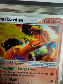 SWIRL !!! CGC 7 CHARIZARD EX 105 FIRE RED LEAF GREEN POKEMON - Image 5