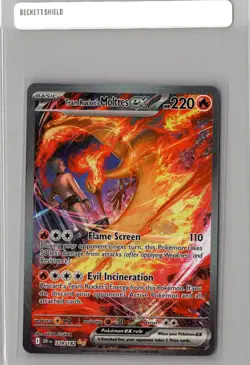 Team Rocket's Moltres ex - 229/182 - Pokemon TCG Destined Rivals Illustration NM - Image 1