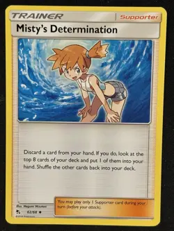 Pokemon - Misty’s Determination 62/68 - Hidden Fates Trainer - NM - Image 1