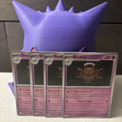 4x Shedinja 061/132 Mega Evolution English Pokemon TCG Non Holo - Image 1
