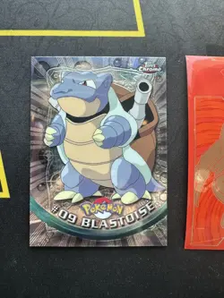 2000 Topps Chrome Holo Pokemon Series 1 No # 09 Blastoise 254💎NM +💎 - Image 1