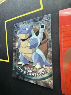 2000 Topps Chrome Holo Pokemon Series 1 No # 09 Blastoise 254💎NM +💎 - Image 3