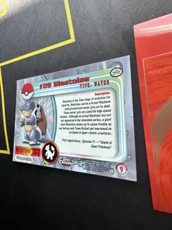 2000 Topps Chrome Holo Pokemon Series 1 No # 09 Blastoise 254💎NM +💎 - Image 4