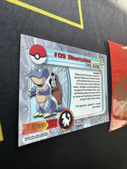 2000 Topps Chrome Holo Pokemon Series 1 No # 09 Blastoise 254💎NM +💎 - Image 5