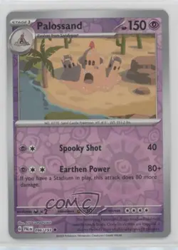 Palossand Reverse Foil Pokemon SV02: Paldea Evolved #096 - Image 1