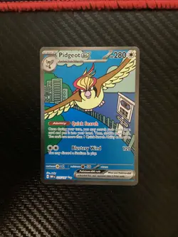 Pidgeot Ex 225/197 Special Illustration Rare Pokemon Obsidian Flames NM - Image 1