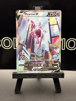 Mewtwo V 072/078 Alternate Full Art Ultra Rare Holo Foil Pokemon Go TCG - NM/M - Image 2