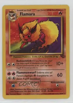 Flareon German Pokemon Jungle #19 1999 - Image 1