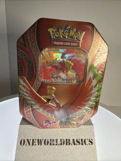 2017 Ho-Oh GX Pokemon Mysterious Powers TCG Sealed Collector Gift Tin - Image 1