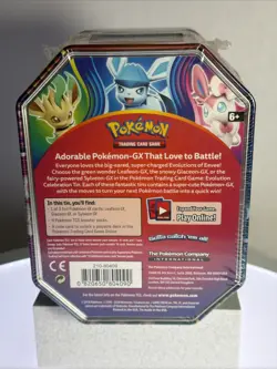 2018 Sylveon GX Evolution Celebrations Pokemon TCG Sealed Collector Gift Tin - Image 4