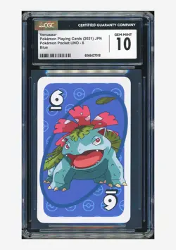 Pokemon CGC 10 GEM MINT Venusaur Blue 2021 Pokemon Pocket Uno Japanese - Image 1