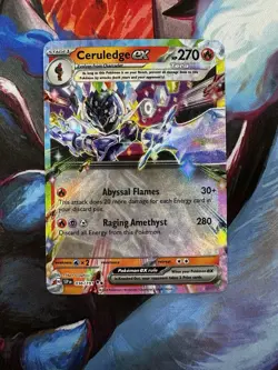 Ceruledge ex 036/191 Double Rare Pokemon TCG SV08: Surging Sparks NM - Image 1