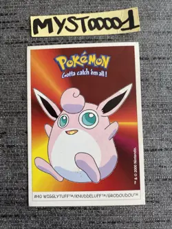 Carte Pokemon Dunkin Boomer #40 Grodoudou 2000 Nintendo OCCASION - Image 1