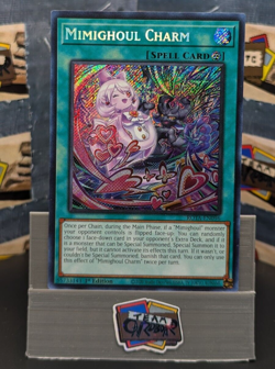Mimighoul Charm 💕 ROTA-EN096 Secret Rare 1st Ed. NM Yu-Gi-Oh! - Image 1
