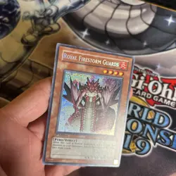 Yu-Gi-Oh! Royal Firestorm Guards [GLAS-EN087] 1st Ed VLP Holo Bleed (VST) - Image 2