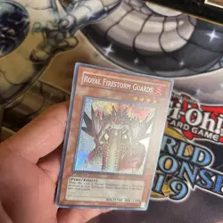 Yu-Gi-Oh! Royal Firestorm Guards [GLAS-EN087] 1st Ed VLP Holo Bleed (VST) - Image 3