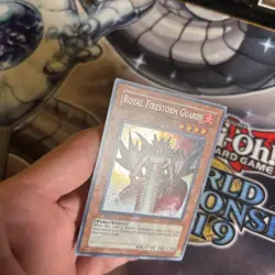 Yu-Gi-Oh! Royal Firestorm Guards [GLAS-EN087] 1st Ed VLP Holo Bleed (VST) - Image 4
