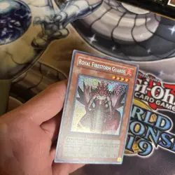 Yu-Gi-Oh! Royal Firestorm Guards [GLAS-EN087] 1st Ed VLP Holo Bleed (VST) - Image 5