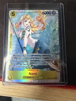 Bandai One Piece Nami Holo Character Card EB03-053 5 Cost 6000 Power - Image 1