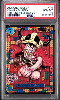 2025 ONE PIECE JPN PREMIUM COLLECTION ONE PIECE DAY'25 MONKEY D. LUFFY PSA 10 - Image 1