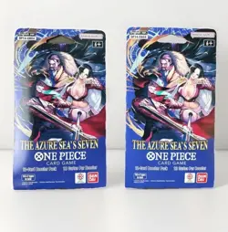 One Piece TCG The Azure Sea’s Seven OP-14 Sleeved Booster Pack Lot Of 5 Sealed - Image 2