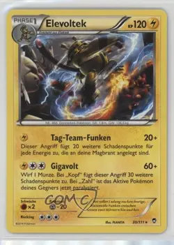 Electivire German Pokemon XY Furious Fists #30 - Image 1