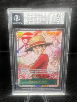 MONKEY D LUFFY ALT ART SEC BGS 9 ENGLISH OP13-118 - Image 1