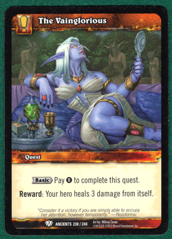 The Vainglorious - War of the Ancients #238/240 - World of Warcraft TCG Card - Image 1