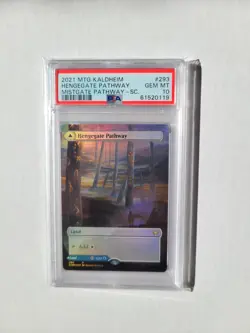 MTG Hengegate Pathway FOIL PSA 10 GEM MINT Showcase 2021 Kaldheim Magic Card 293 - Image 2