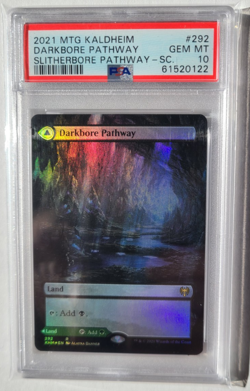 MTG Darkbore Pathway FOIL PSA 10 GEM MINT Showcase 2021 Kaldheim Magic Card #292 - Image 1