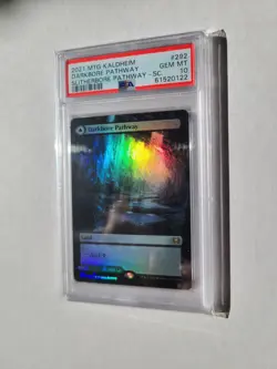 MTG Darkbore Pathway FOIL PSA 10 GEM MINT Showcase 2021 Kaldheim Magic Card #292 - Image 2
