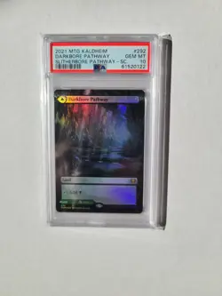 MTG Darkbore Pathway FOIL PSA 10 GEM MINT Showcase 2021 Kaldheim Magic Card #292 - Image 3