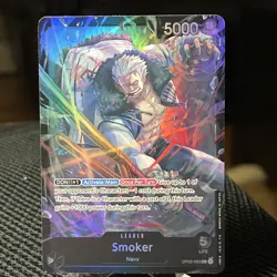 Smoker Op02-093 Alt Art Leader - One Piece TCG English Card Foil - Image 1
