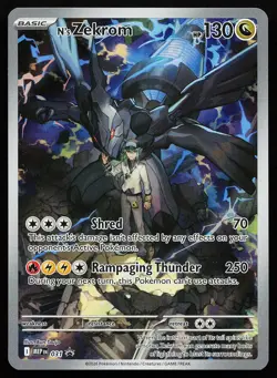 N's Zekrom 031 Holo Illustration Rare Mega Evolution Promo Pokemon Card - Image 1