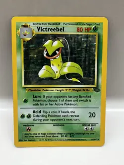 Pokemon TCG Victreebel Holo Rare Unlimited Jungle Card 14/64 Vintage 1999 WOTC - Image 1