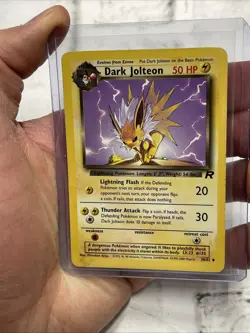 Pokemon TCG Team Rocket 38/82 Dark Jolteon Vintage Card Nintendo Uncommon MP - Image 1