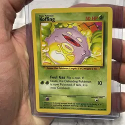 KOFFING Base Set 51/102 Common Pokemon Card Unlimited Edition NM Never Played - Image 1