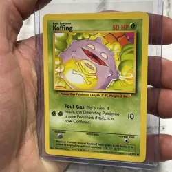 KOFFING Base Set 51/102 Common Pokemon Card Unlimited Edition NM Never Played - Image 2