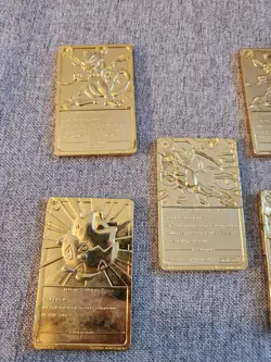 Pokemon 1999 23kGold-Plated Burger King Cards-Charizard, Pikachu, Togepi, Mewtwo - Image 5