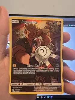 Pokemon TCG Magnemite Holo Secret Rare Card Cosmic Eclipse 242/236 - Image 1