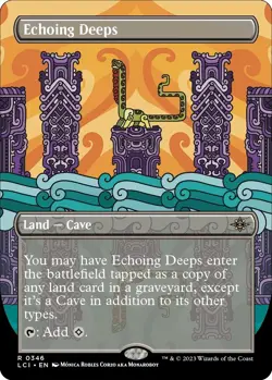 Echoing Deeps (Borderless) [LCI - 346] - NM [Foil] TCG MTG - Image 1