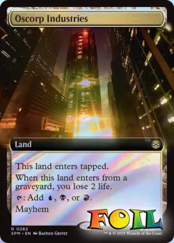 Oscorp Industries Extended Art 0282 MTG Marvel's Spider-Man Rare NP Foil - Image 1