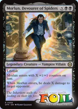 Morlun, Devourer of Spiders 0059 MTG Marvel's Spider-Man Rare NP Foil - Image 1